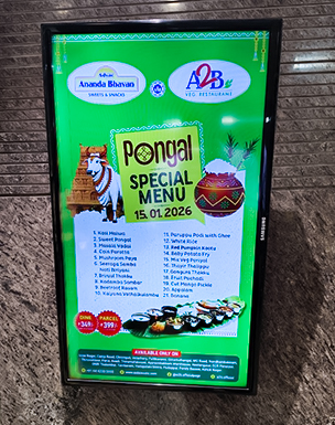 Digital Menu Boards Chennai